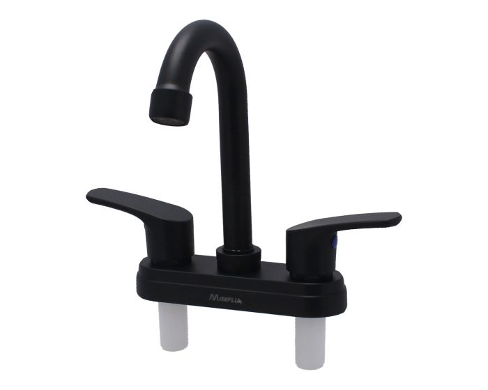 Mezcladora 4" para lavabo negro 16029 Maxflu