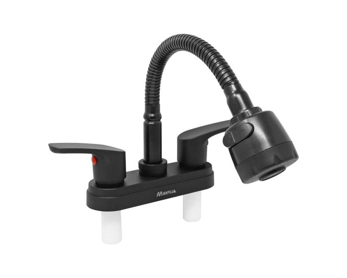 Mezcladora 4" para lavabo cuello flexible 16031 Maxflu