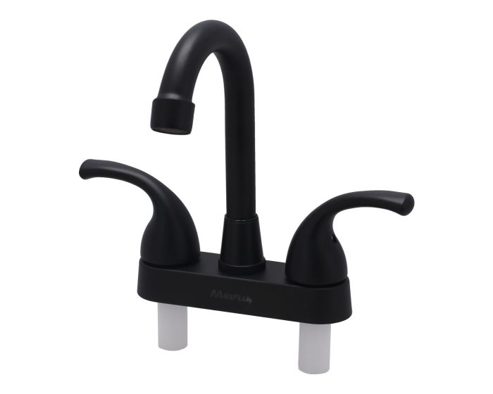 Mezcladora 4" para lavabo negro 16035 Maxflu