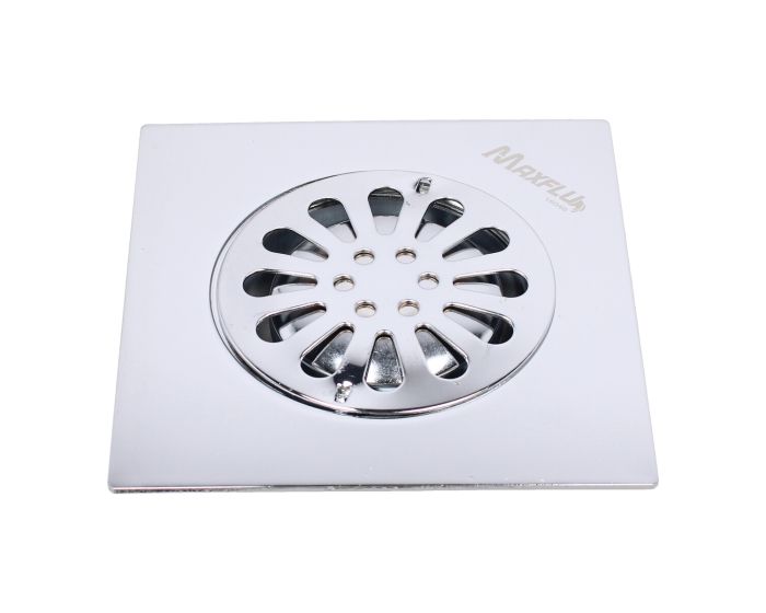 Resumidero cuadrado de acero inoxidable cromo 6"x 6" 16048 Maxflu