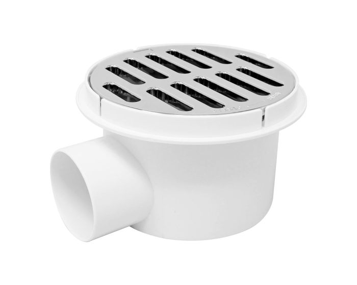 Coladera universal 5" ABS con salida lateral de 2" 16056 Maxflu