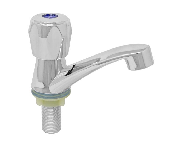 Llave plástica individual para lavabo cromo 16072 Maxflu
