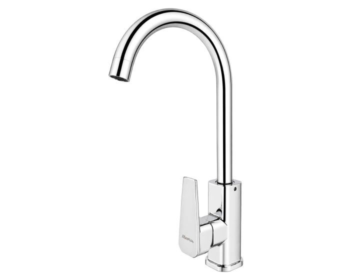 Monomando para fregadero cuello curvo 34 cm 16083 Maxflu