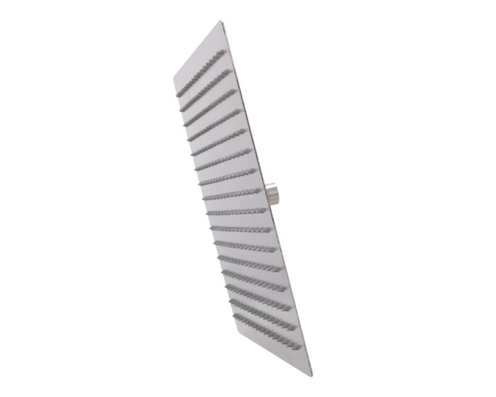 Regadera metálica cuadrada 12" satín semi mate 16106 Maxflu