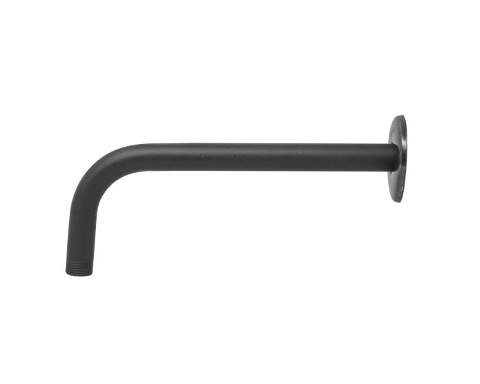 Brazo redondo para regadera de pared negro mate 16109 Maxflu