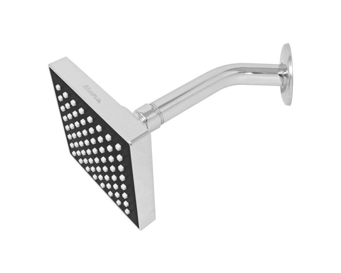 Regadera cuadrada 4" de ABS cromo 16123 Maxflu