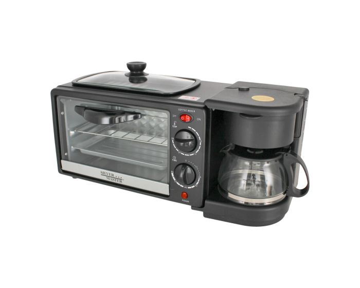 Horno desayunador eléctrico 3 en 1 17051 Silver Master