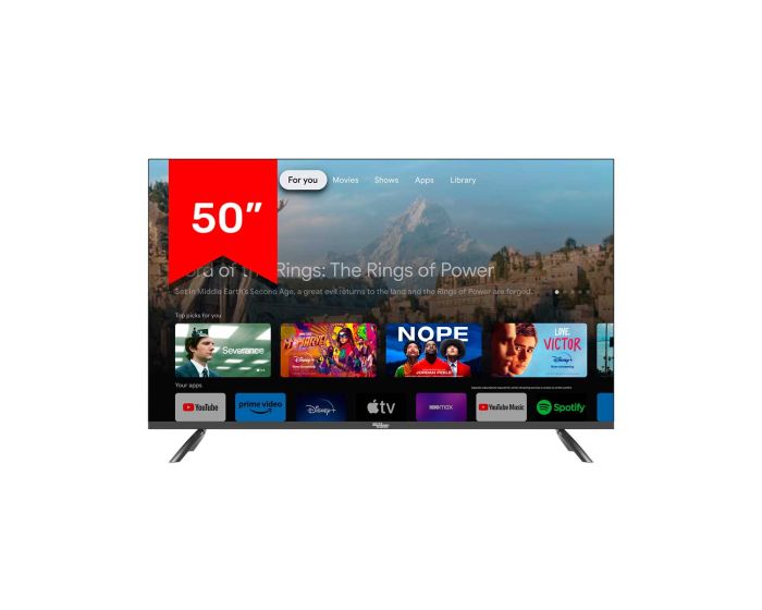 Pantalla QLED Smart TV 50" 17302 Silver Master