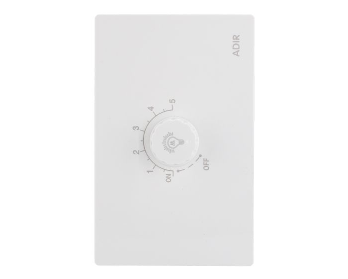 Placa con Dimmer blanca Línea Cantabria Flat 18013 Adir