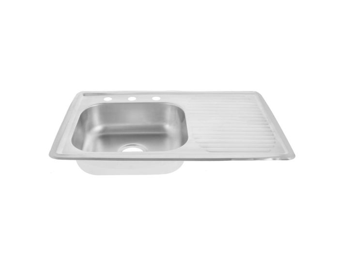 Tarja empotrar 80 x 50 cm escurridor derecho 2102 Maxflu