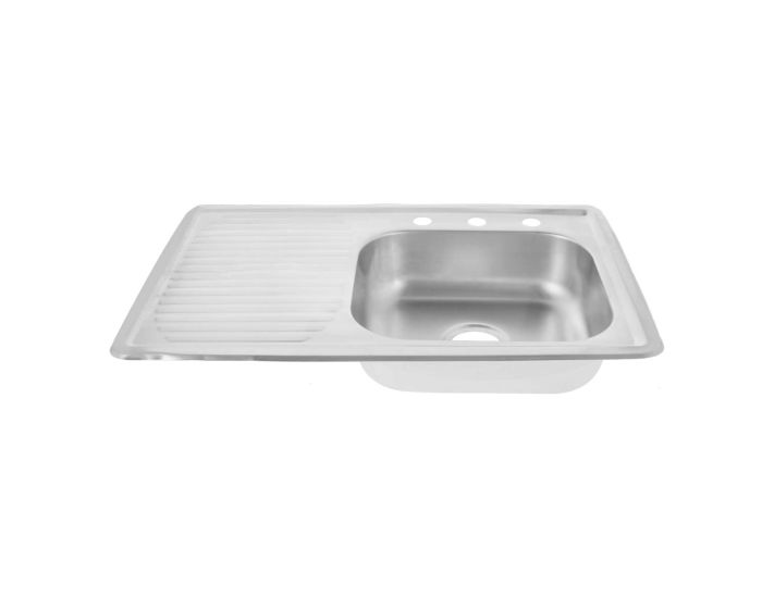 Tarja empotrar 80 x 50 cm escurridor izquierdo 2103 Maxflu