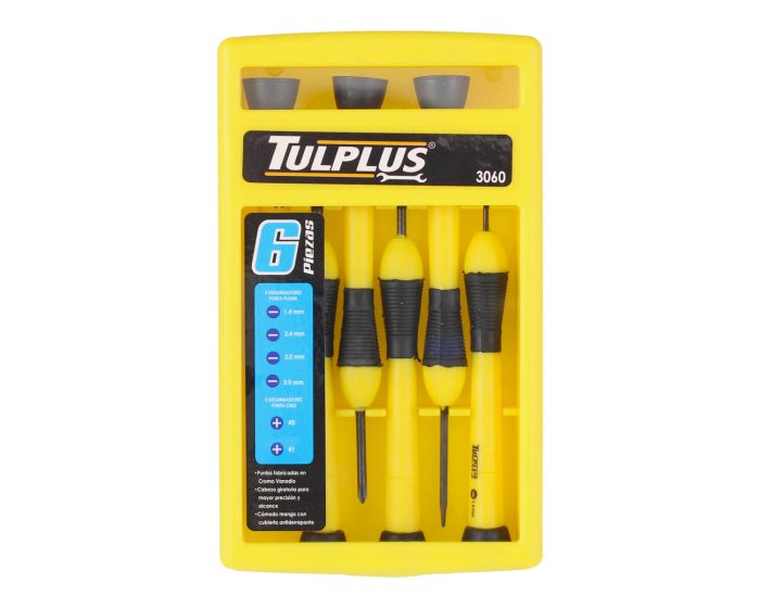 Juego de 6 desarmadores de precisión 3060 Tulplus