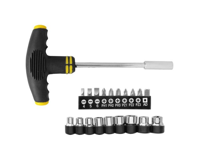 Kit de mango té con puntas y dados 20 piezas 3223 Tulplus