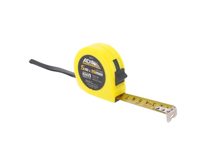 Flexómetro ergonómico 5 metros 331-T Adir