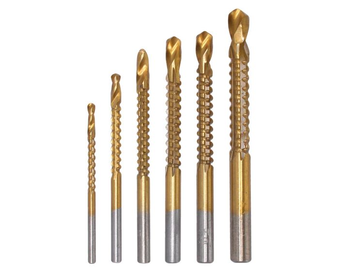 Set de 6 brocas helicoidales 3611 Tulplus