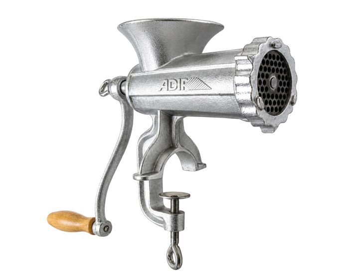 Molino manual para carne tipo prensa #10 450-10 Adir