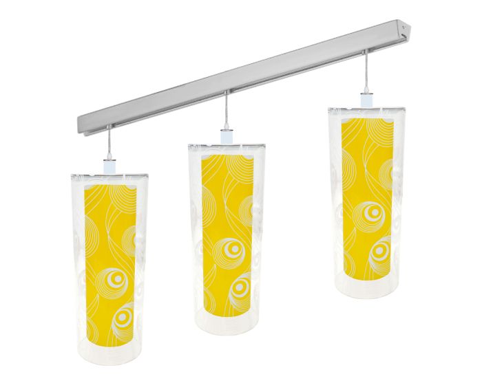 Luminario decorativo amarillo Kantamal 3 piezas 5165 Adir