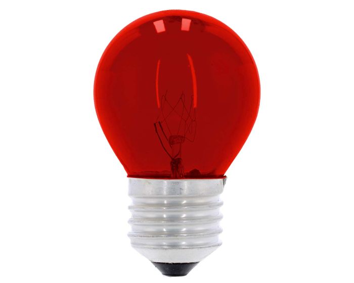 Lámpara incandescente decorativa G-45 7 W Rojo 6050 Adir