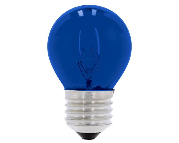 Lámpara incandescente decorativa G-45 7 W Azul 6051 Adir