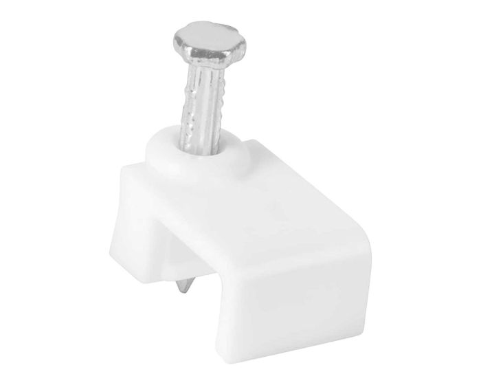 Grapas de plástico para cable plano con clavo 8 mm 6428 Adir