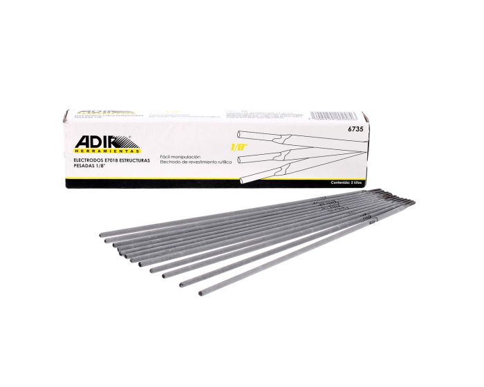 Electrodos E7018 estructuras pesadas 1/8" 6735 Adir