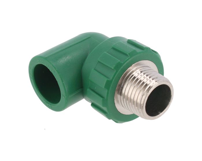 Codo PPR de 90° rosca Macho 20 mm x 1/2" 7134 Maxflu