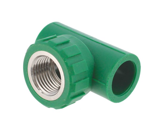 Tee PPR Rosca Central Hembra 20 mm x 1/2" 7137 Maxflu