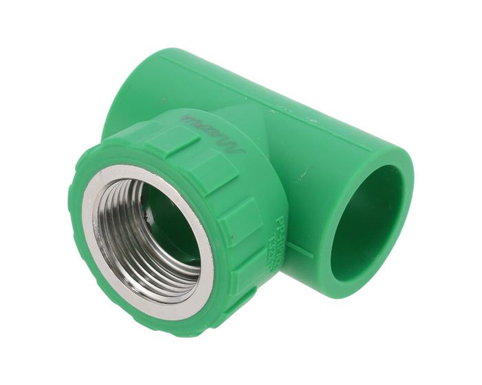 Tee rosca central Hembra ø 32 x 1" para tubo PP- R 7139 Maxflu