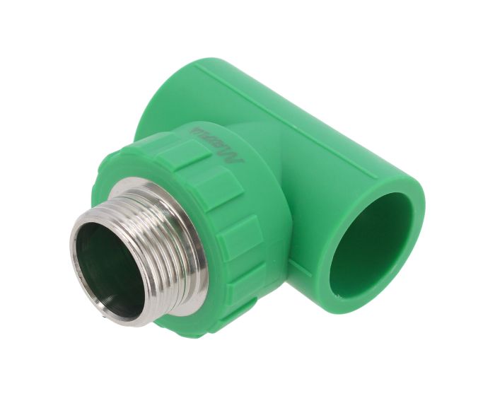 Tee rosca central Macho ø 32 x 1" para tubo PP- R 7142 Maxflu