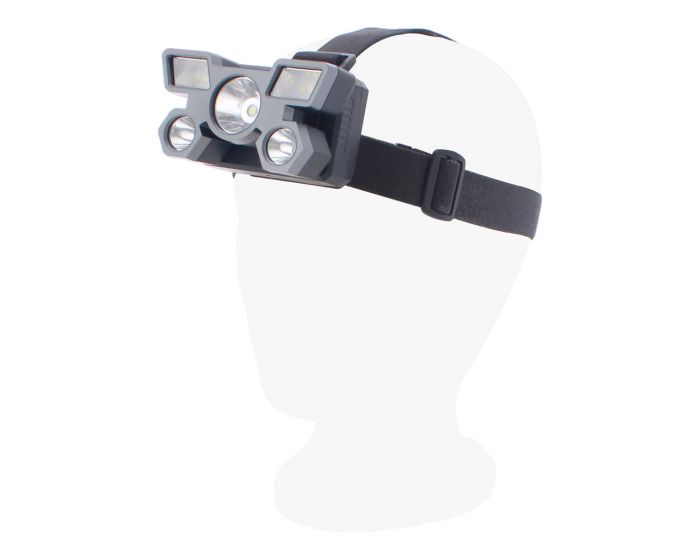 Linterna de cabeza para cacería 5 LEDS 8031 Mavrik