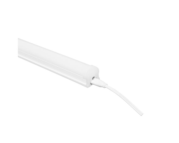Luminario LED T8 base integrada de ABS cobertor transparente luz verde 21 W 8632 Adir