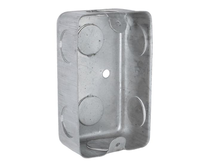 Caja tipo chalupa 2" x 4" rectangular económica 8650 Adir