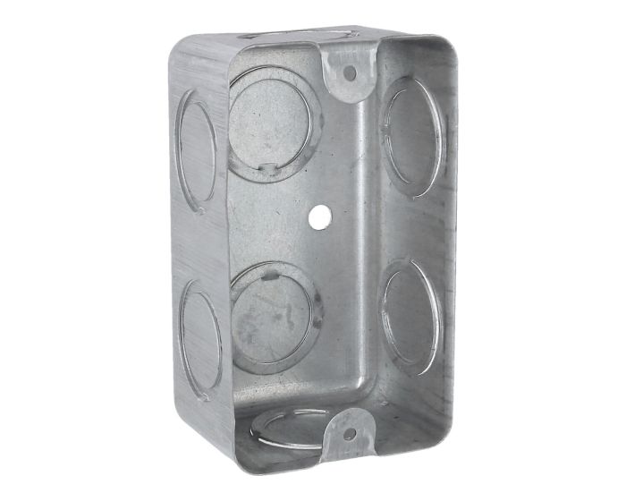 Caja tipo chalupa 2" x 4" rectangular reforzada 8652 Adir