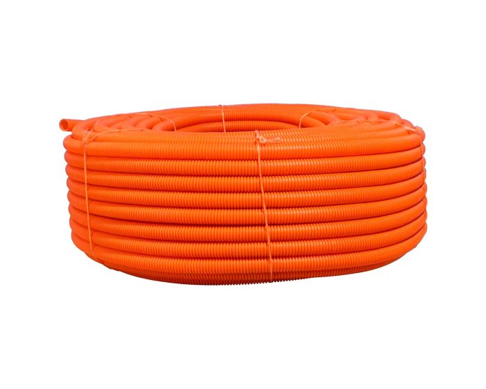 Manguera corrugada flexible naranja 50 metros x 3/4" 8668 Mavrik