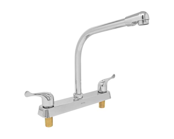 Mezcladora 8" para fregadero cuello tipo cobra 9202 Adir