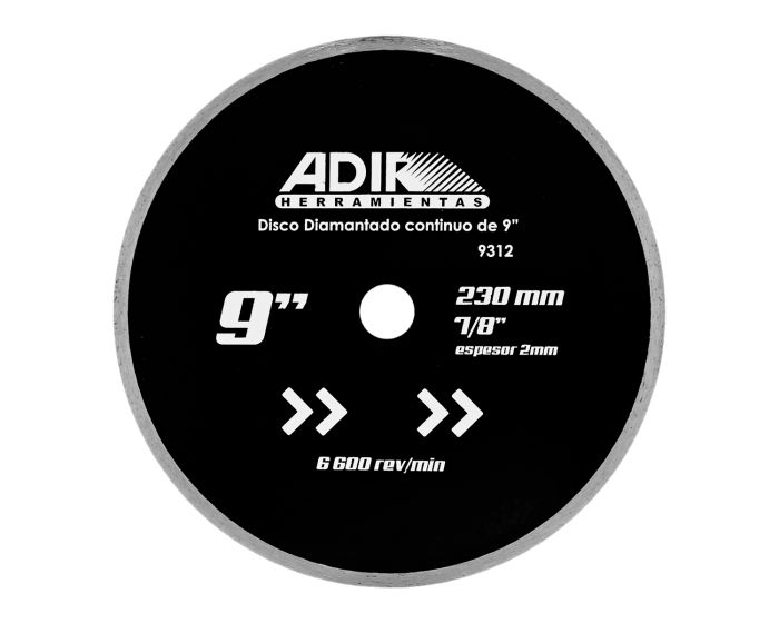 Disco diamantado continuo de 9" 9312 Adir