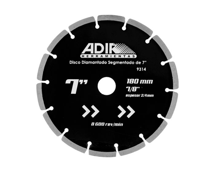 Disco diamantado segmentado de 7" 9314 Adir