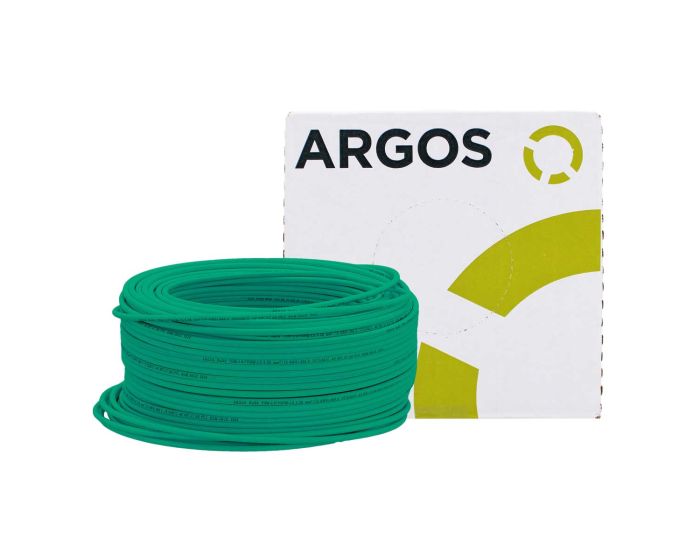 Cable de cobre tipo THW-LS/THHW-LS calibre 10 verde con 100 metros 1100103 ARGOS
