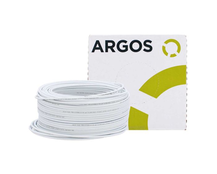 Cable de cobre tipo THW-2-LS/THHW-LS calibre 10 blanco con 100 metros 1100104 ARGOS