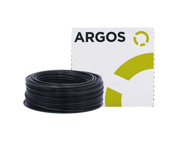 Cable de cobre tipo THW-2-LS/THHW-LS calibre 12 negro con 100 metros 1100120 ARGOS
