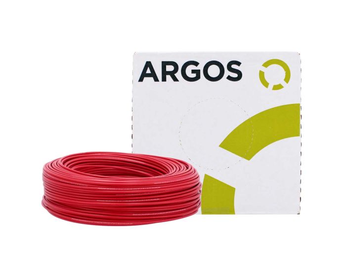 Cable de cobre tipo THW-2-LS/THHW-LS calibre 14 rojo con 100 metros 1100141 ARGOS