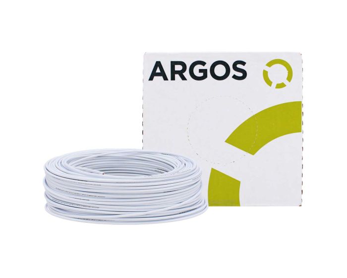 Cable de cobre tipo THW-2-LS/THHW-LS calibre 14 blanco con 100 metros 1100144 ARGOS