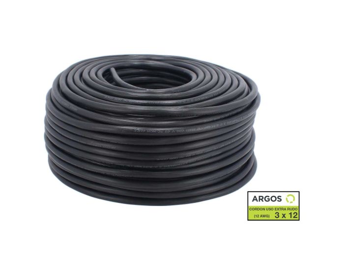 Cordón uso extra rudo ST 600 3x12 con 100 metros 1303120 ARGOS
