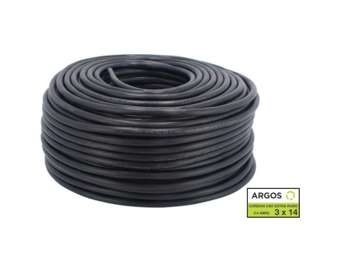 Cordón uso extra rudo ST 600 3x14 con 100 metros 1303140 ARGOS