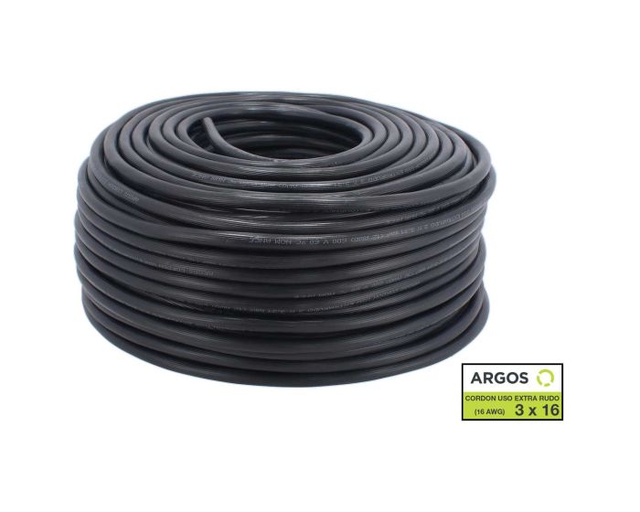 Cordón uso extra rudo ST 600 3x16 con 100 metros 1303160 ARGOS