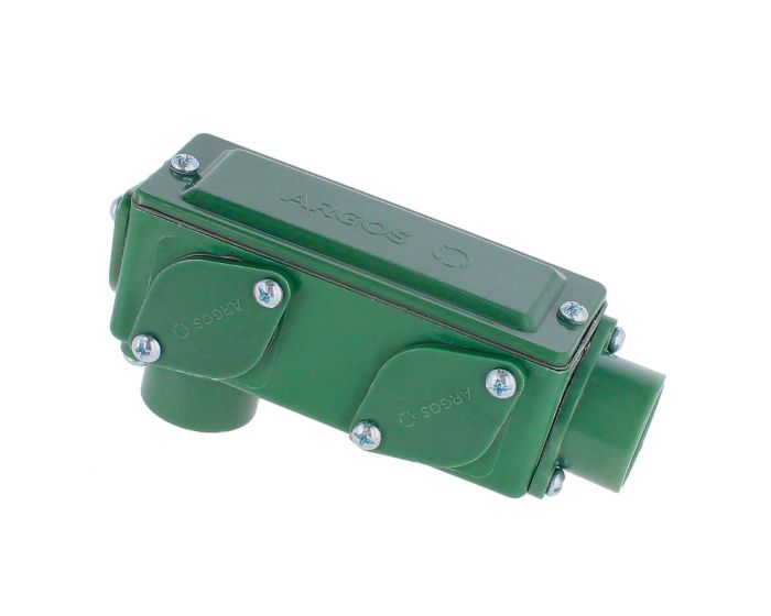 Condulet multiforma no metálico sin cuerda 3/4" - 1/2" verde CDTL013V ARGOS