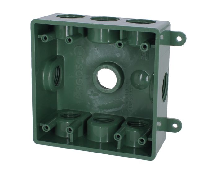 Caja cuadrada no metálica verde CAPC719V ARGOS
