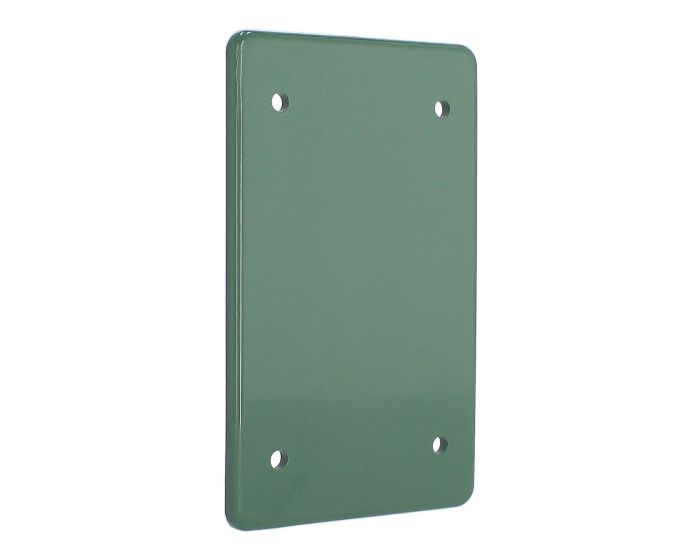 Tapa no metálica pesada rectangular ciega verde TPRC013V ARGOS