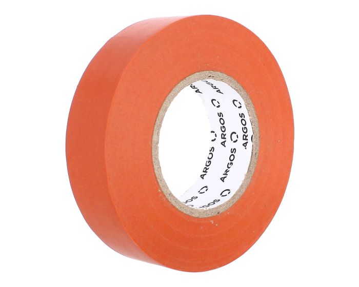 Cinta aislante de vinil naranja 19 mm x 18 metros 9750066 ARGOS