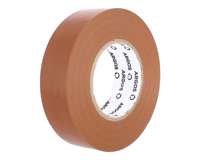 Cinta aislante de vinil café 19 mm x 18 metros 9750069 ARGOS